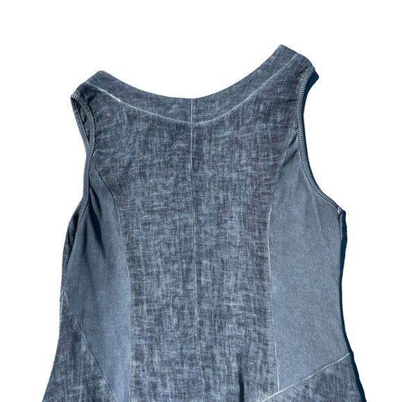 Sea Glass Lane Navy Blue Linen Blend Slvls Maxi Dress S Scoop Neck Lightweight - Picture 6 of 10